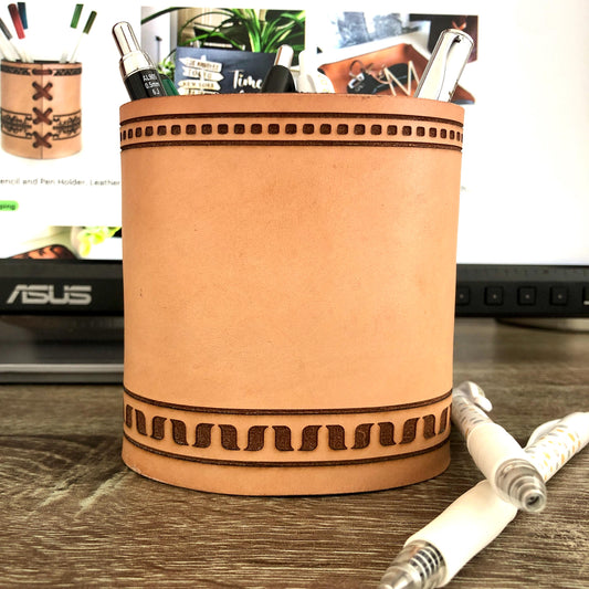 Handmade Leather Pencil and Pen Holder