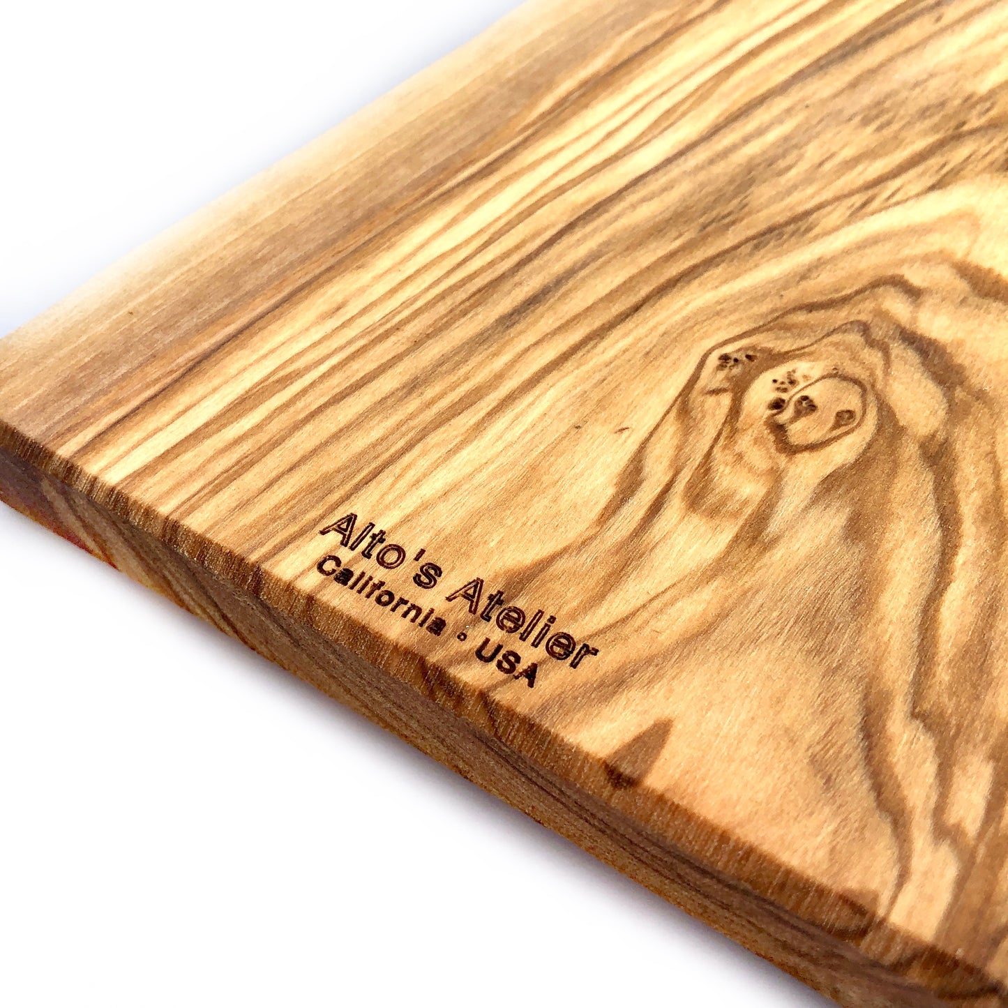 Small Engraved Olive Wood Cheese Board, Fromages