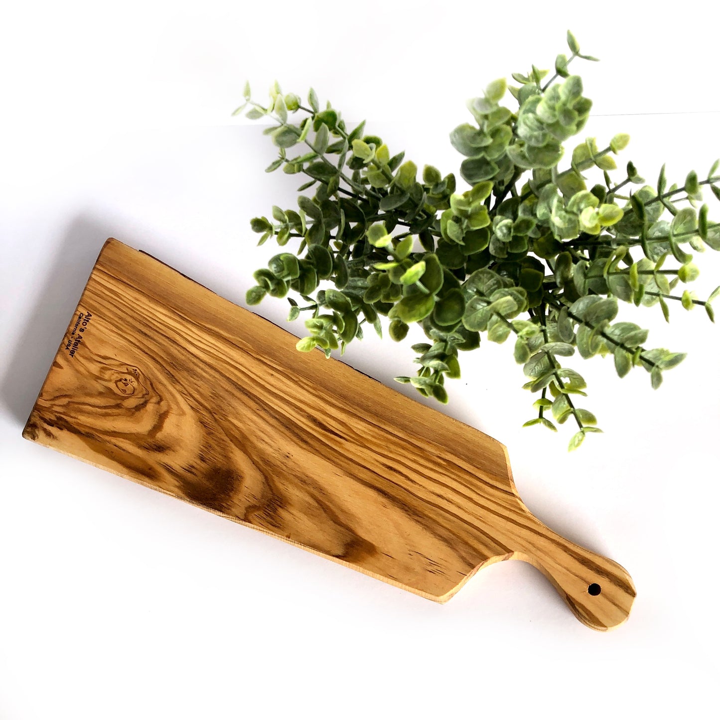 Small Engraved Olive Wood Cheese Board, Fromages