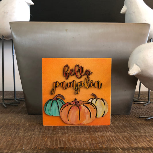 Hello Pumpkin: Handmade Wall Art