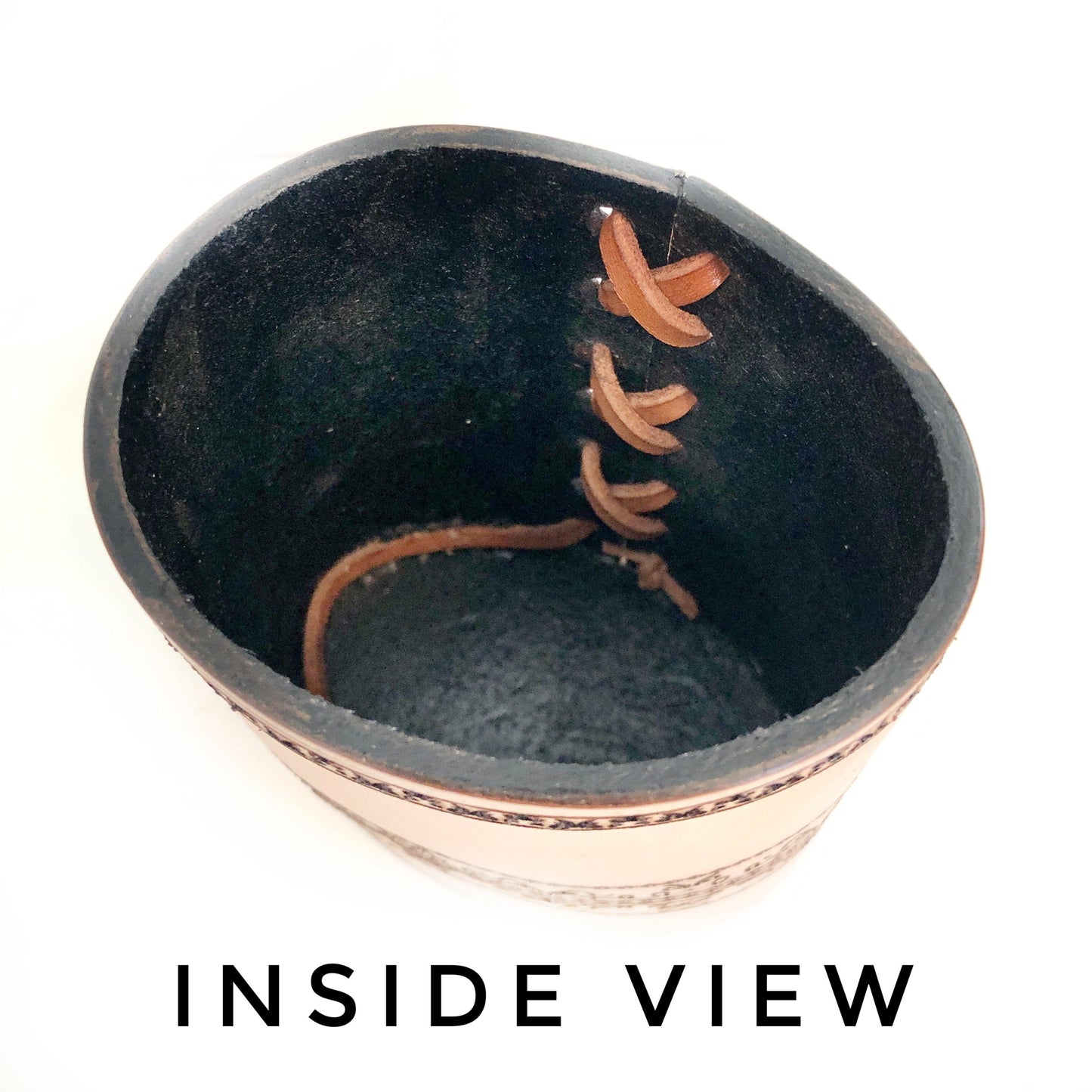 Handmade Leather Pencil and Pen Holder, Laser Etched