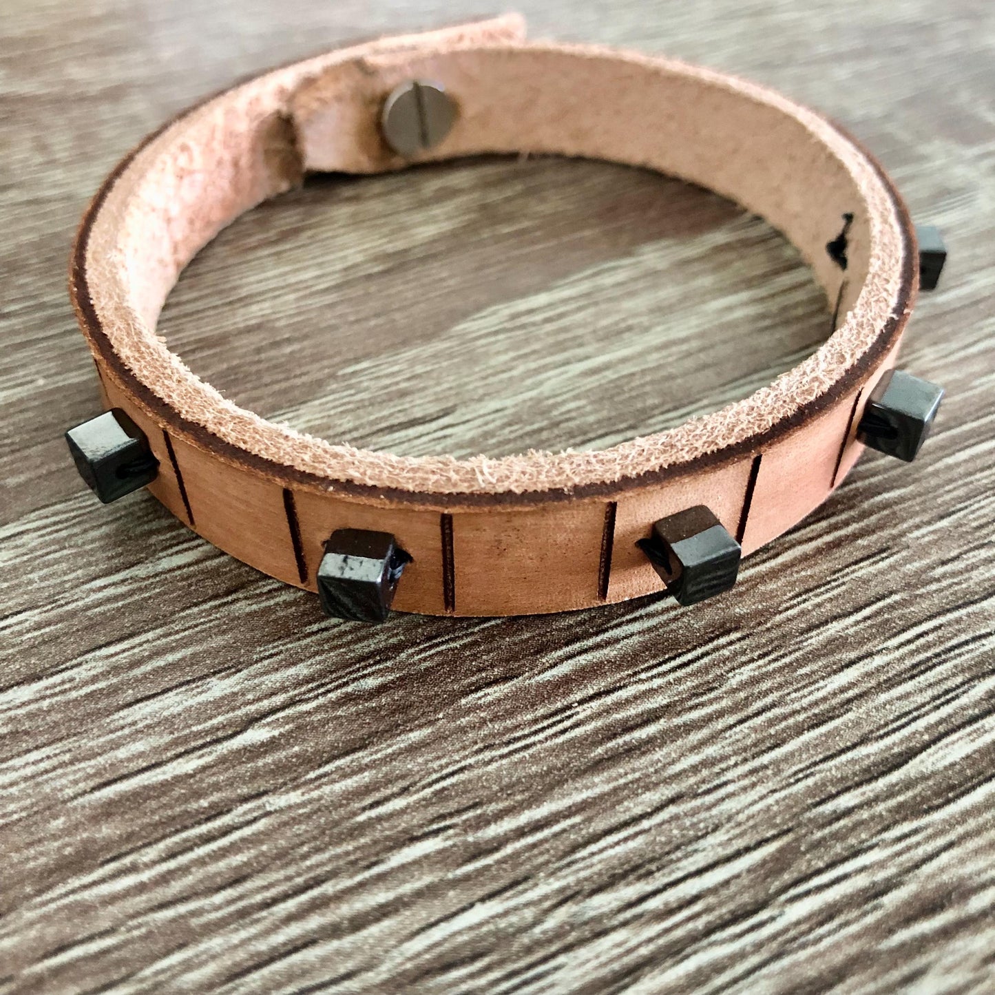 Thin Beaded Leather Bracelet for Women