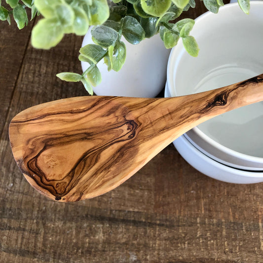 Wooden Spoon made from Olive Wood, Bon Appétit