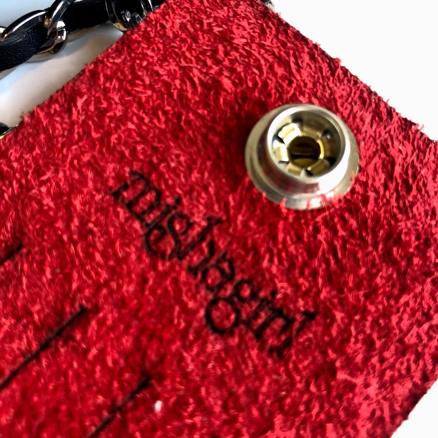 Women's Sexy Red Leather Slit Cuff