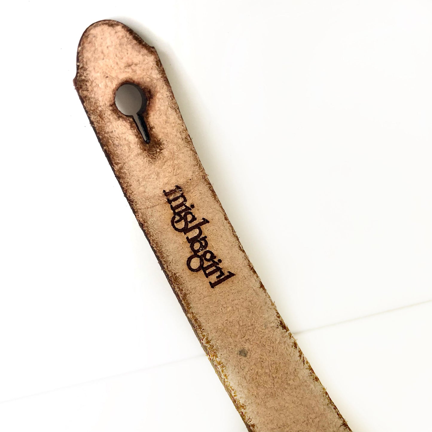 Classic Brown Leather Bracelet for Men Handmade from Rawhide Leather