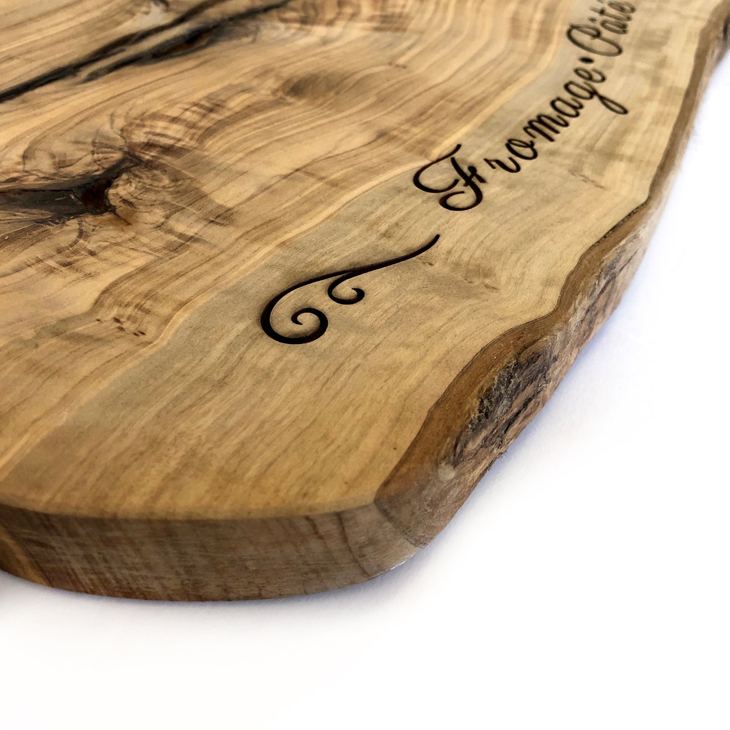 Olive Wood Serving Board: Hors d'oeuvres Laser Etched Appetizer Board