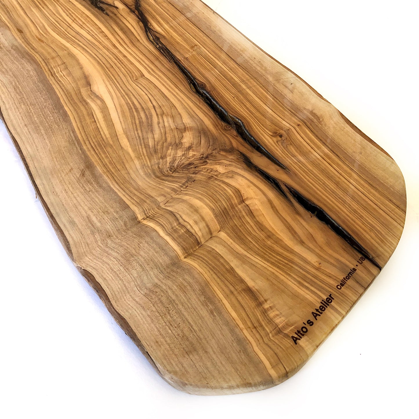 Olive Wood Serving Board: Hors d'oeuvres Laser Etched Appetizer Board
