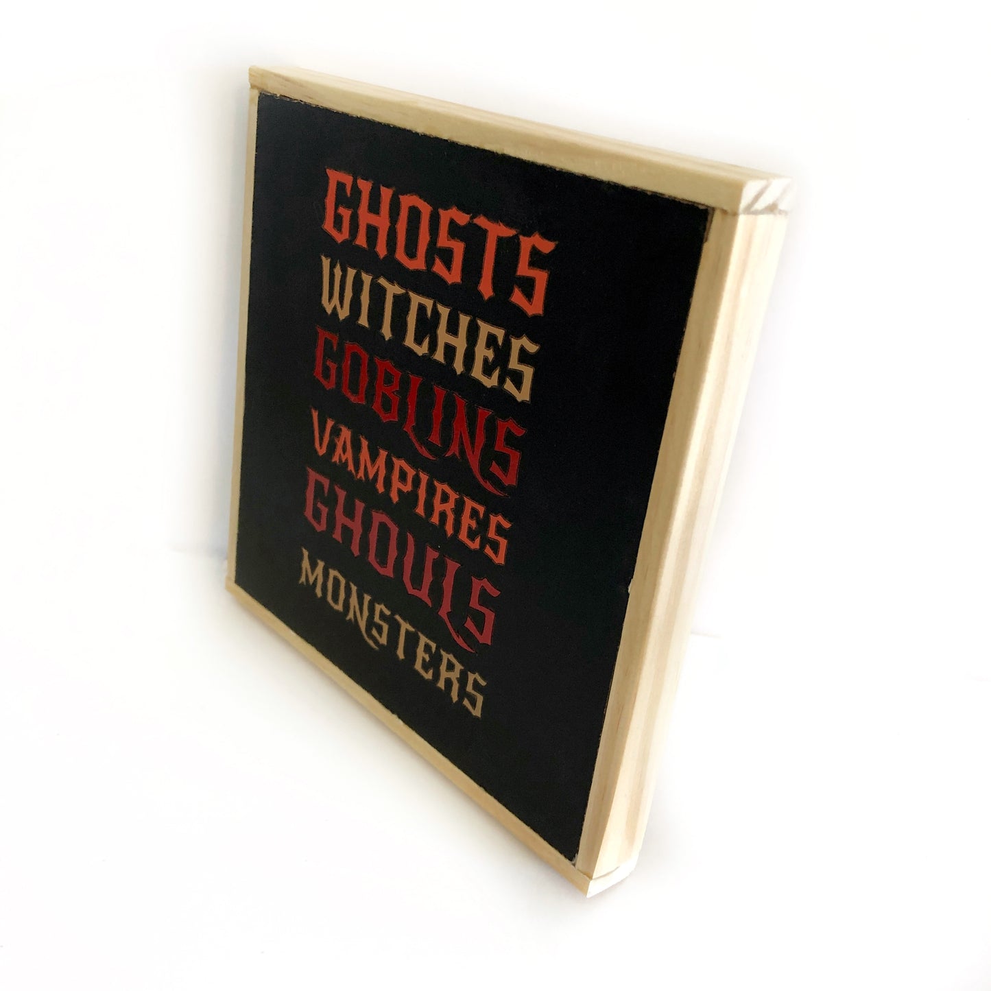 Halloween Decorative Hanging Wall Art: Ghosts, Witches, Goblins, Vampires, Ghouls, Monsters Decorative Sign