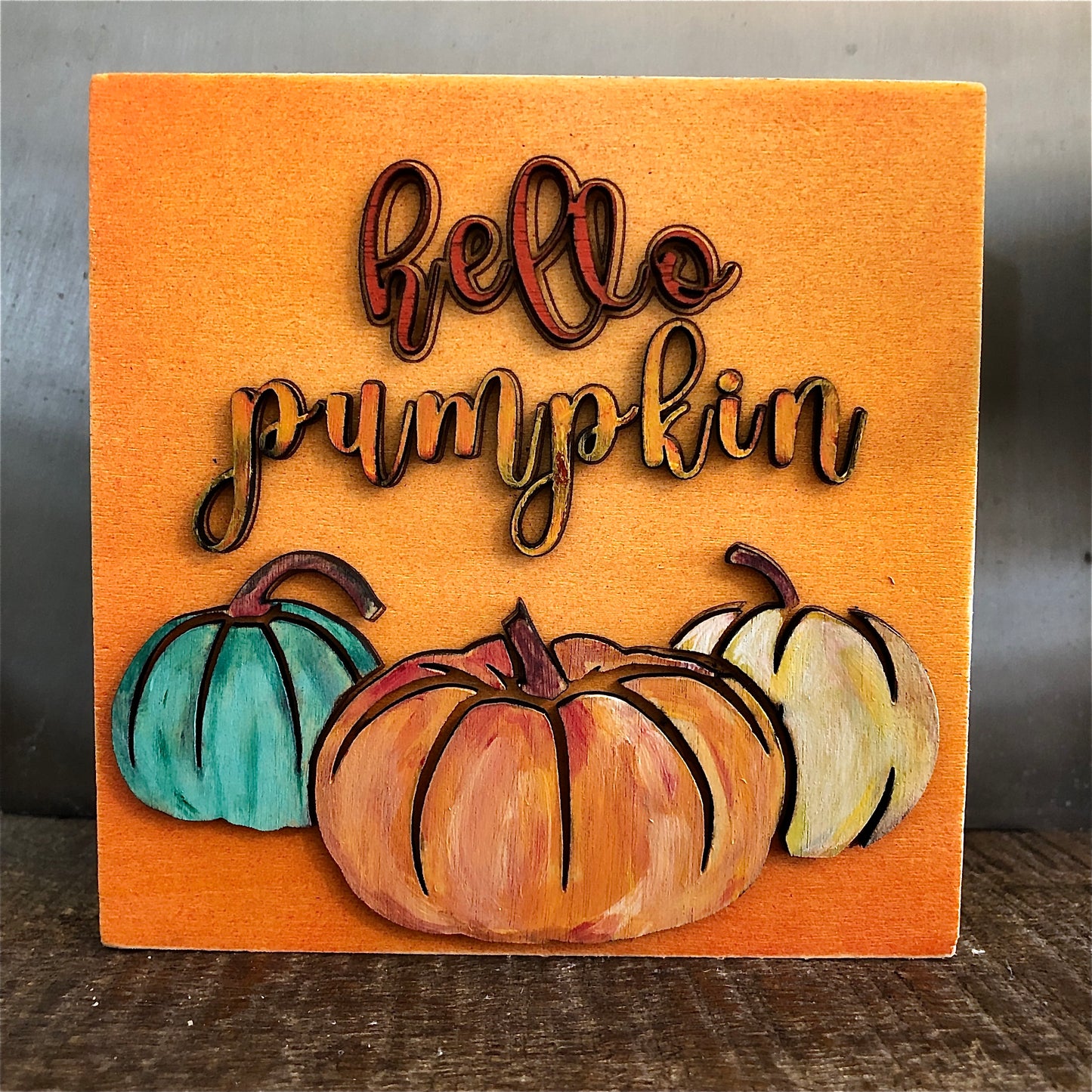 Hello Pumpkin: Handmade Wall Art