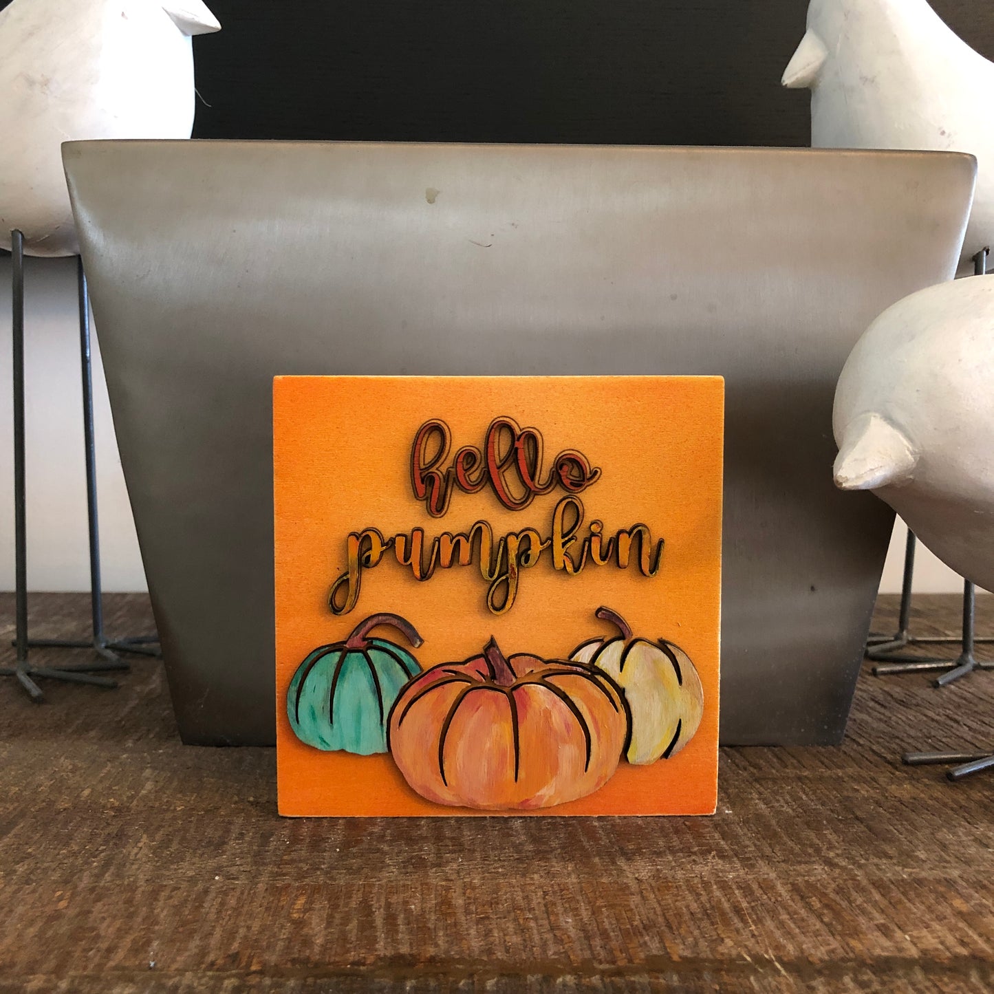 Hello Pumpkin: Handmade Wall Art