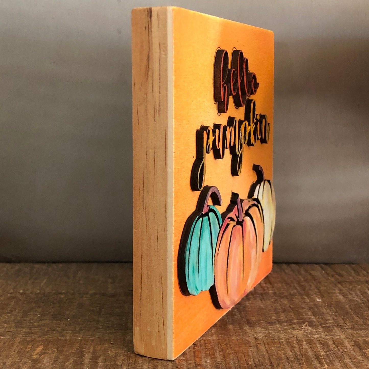 Hello Pumpkin: Handmade Wall Art