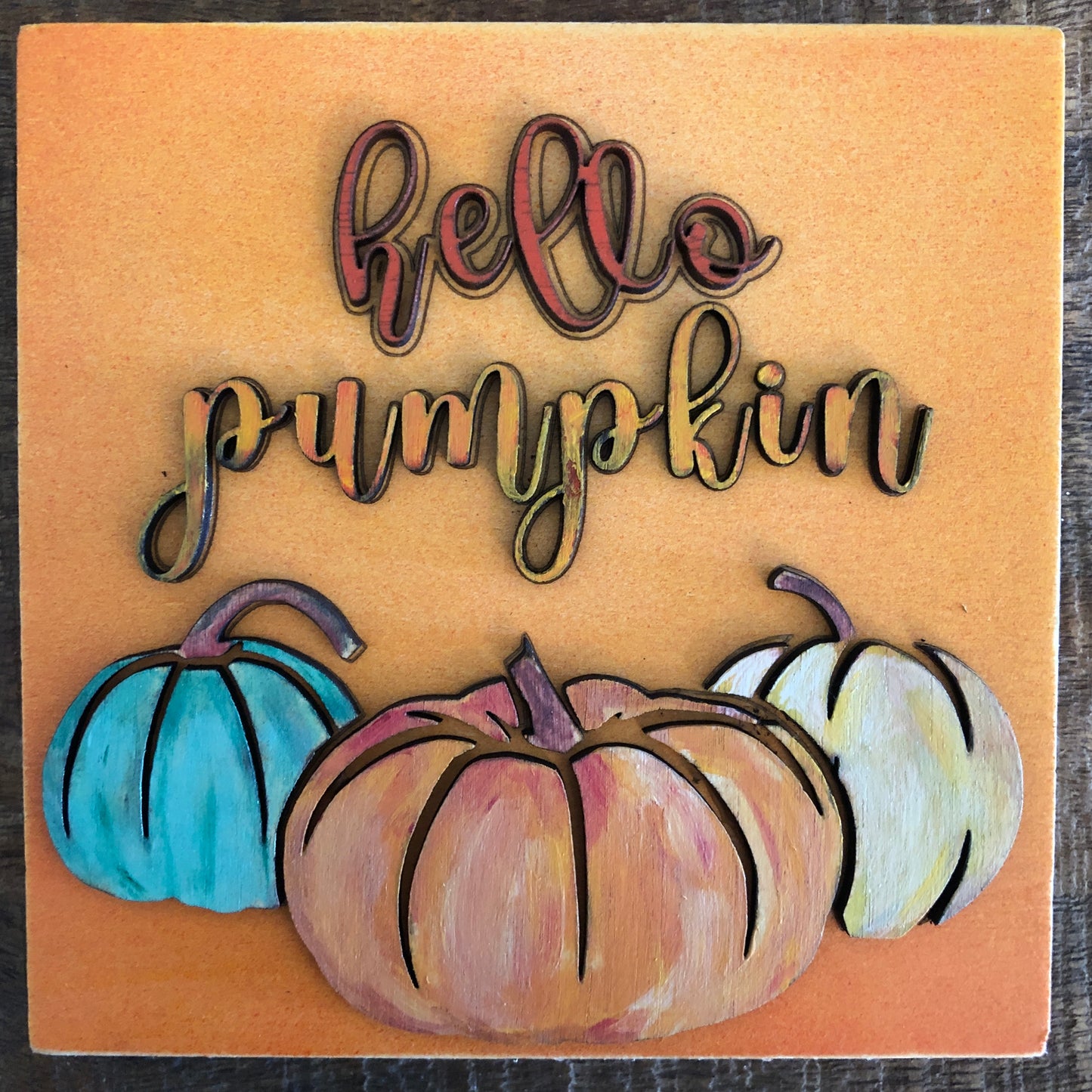 Hello Pumpkin: Handmade Wall Art