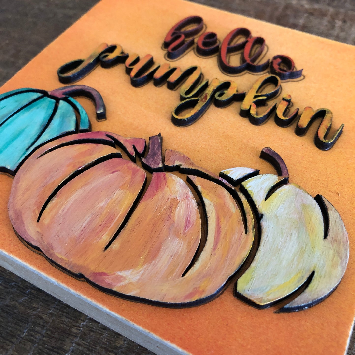 Hello Pumpkin: Handmade Wall Art
