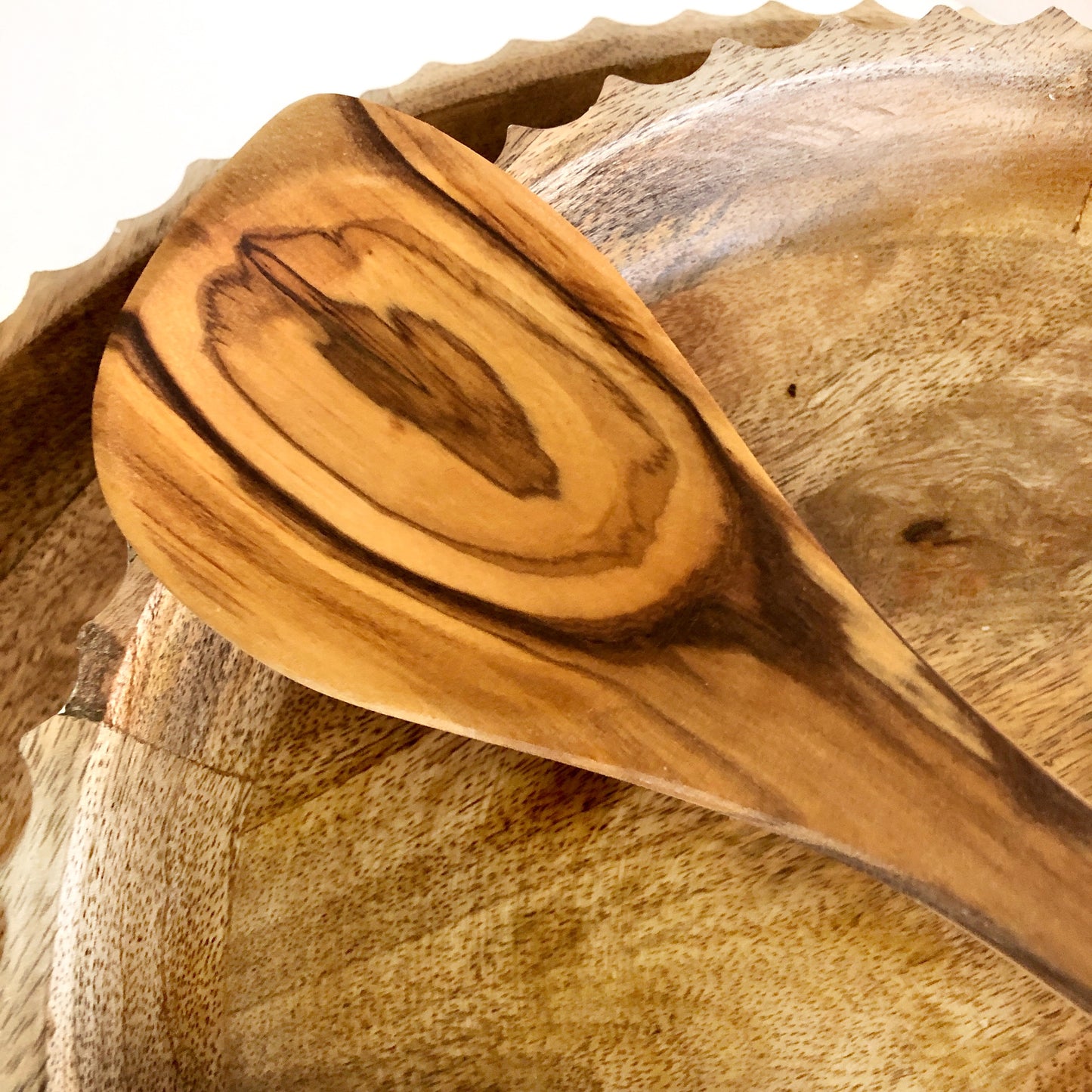 Wooden Spoon made from Olive Wood, Kitchen Queen