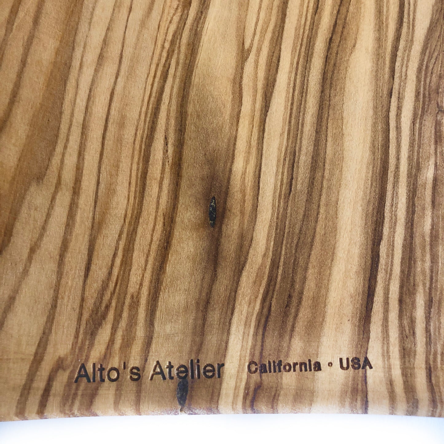 Small Engraved Olive Wood Appetizer Board, Titillating Treats