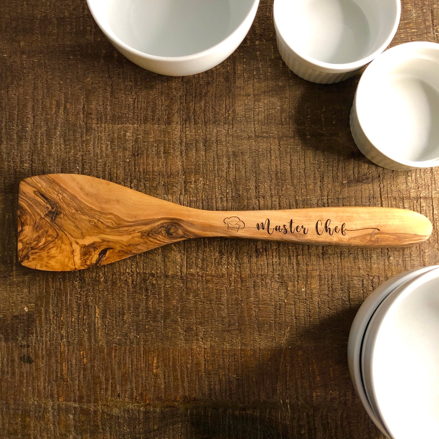Wooden Spatula made from Olive Wood, Master Chef