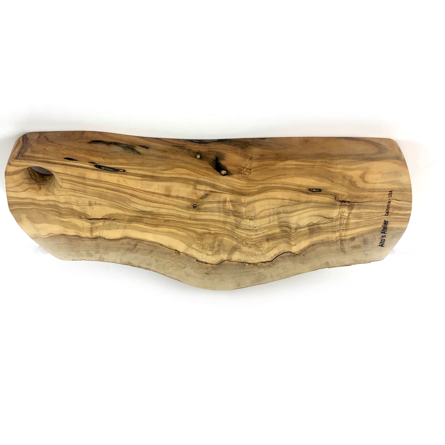 Small Engraved Olive Wood Appetizer Board, Bon Appétit