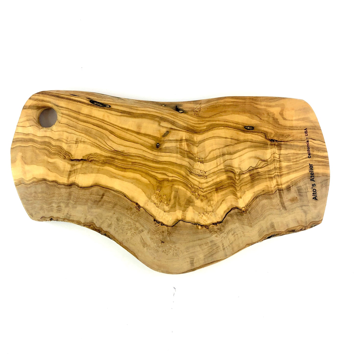 Small Engraved Olive Wood Appetizer Board, Bon Appétit