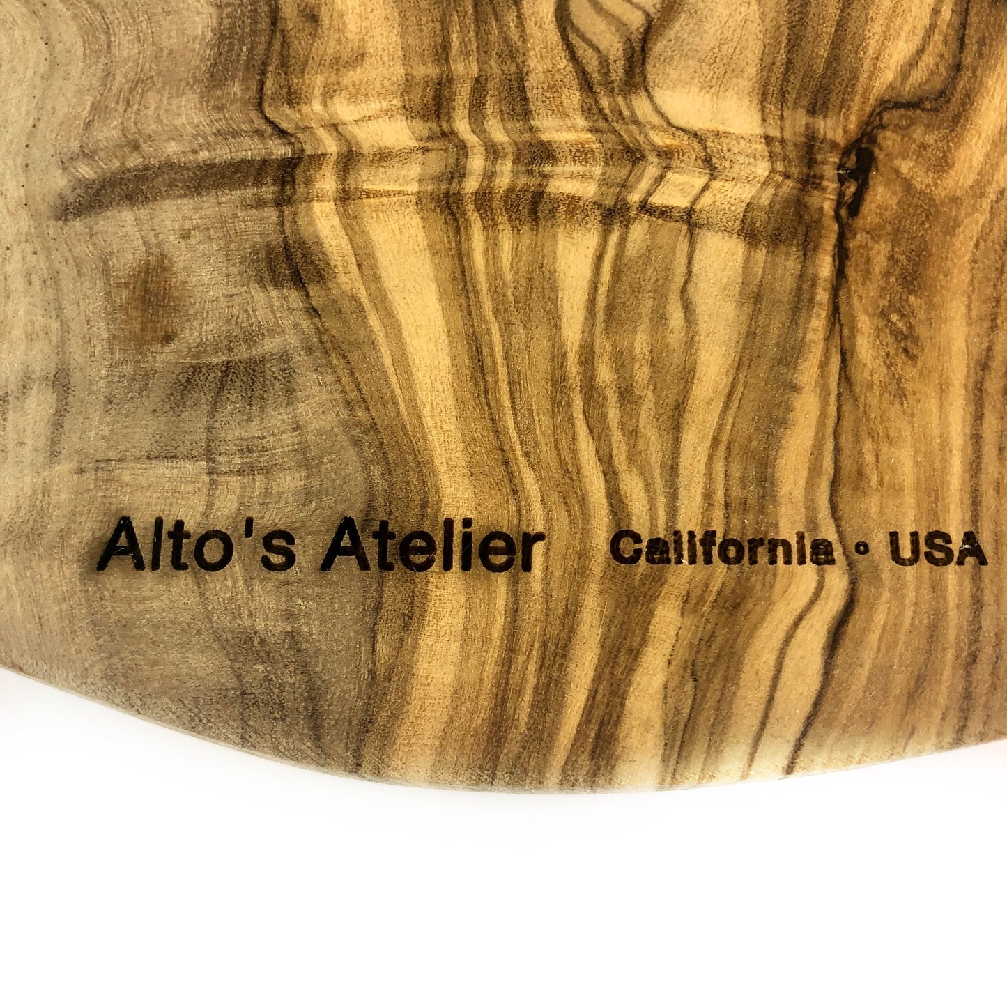 Small Engraved Olive Wood Appetizer Board, Bon Appétit