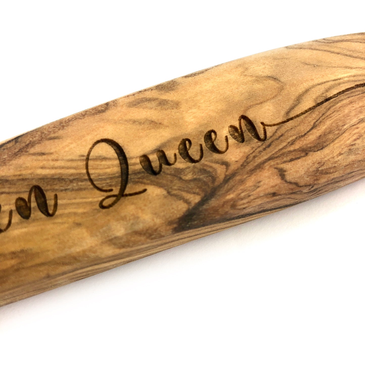 Wooden Spoon made from Olive Wood: Kitchen Queen