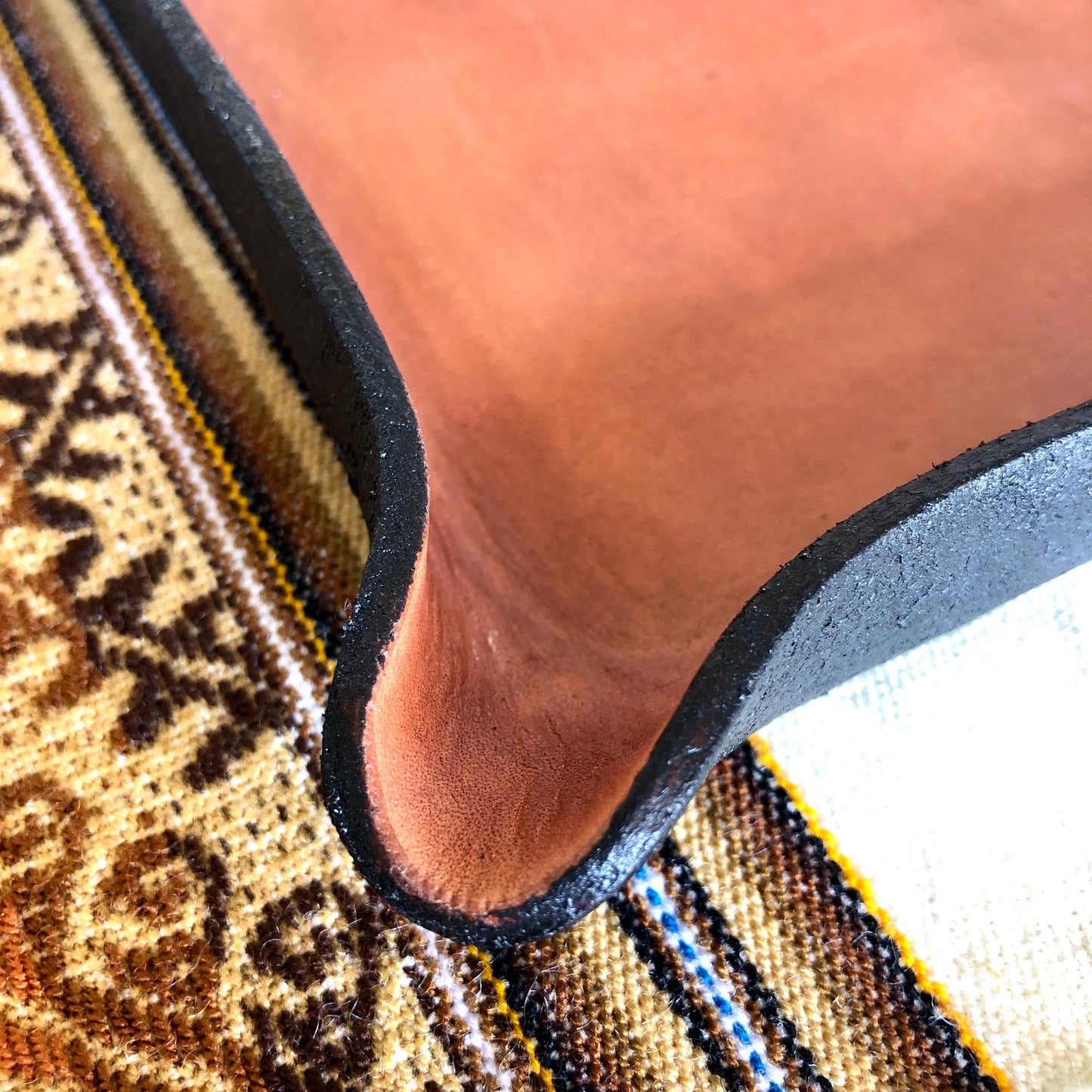 Handmade Square Leather Catch All Tray